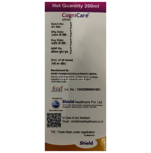 cognicare syrup 200 ml